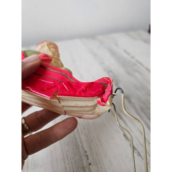 Antique Japan celluloid Santa reindeer plastic as is display sleigh - Picture 11 of 13